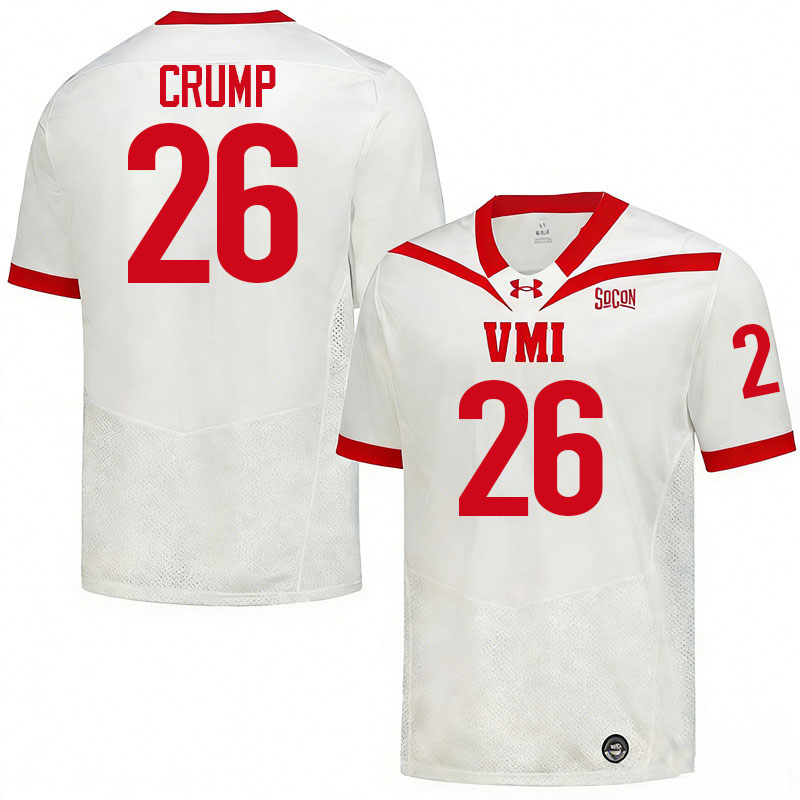 Virginia Military Institute Keydets #26 Kouri Crump College Football Jerseys,Uniforms-White